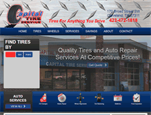Tablet Screenshot of capitaltireservice.com